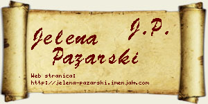 Jelena Pazarski vizit kartica